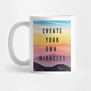 Vintage Retro landscape - With a motivational positive quote Mug